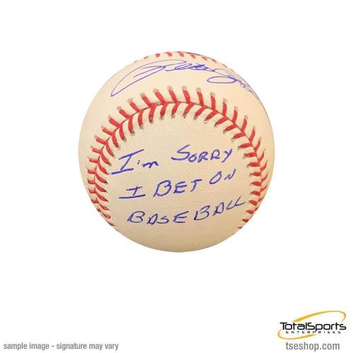 Pete Rose Autographed Official MLB Forever 14 Baseball Hit King  Cincinnati Reds Beckett BAS Stock #132130