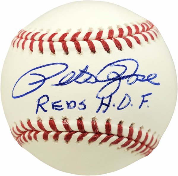 Pete Rose Autographed Signed Official Mlb Baseball Cincinnati Reds Reds Hof Pr Holo P5326712 