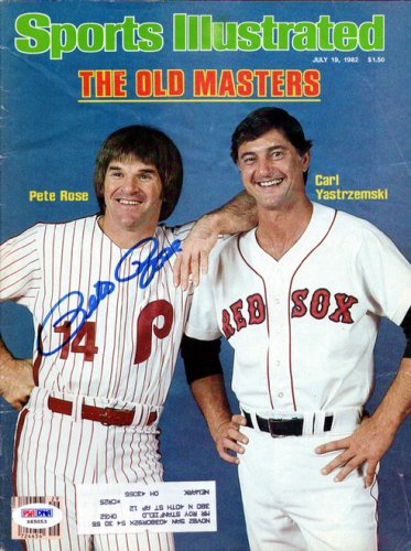 Pete Rose Autographed Signed Sports Illustrated Magazine Philadelphia Phillies PSA/DNA