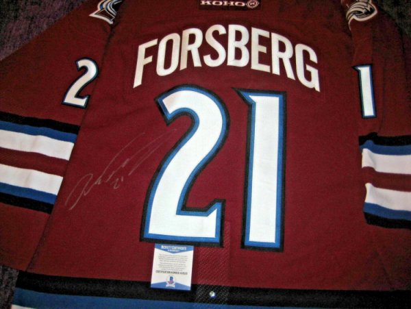 signed avalanche jersey