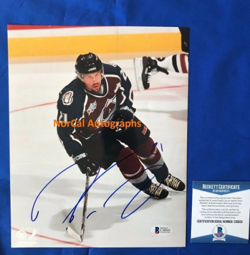 Peter Forsberg Autographed Signed Colorado Avalanche Hand 8x10