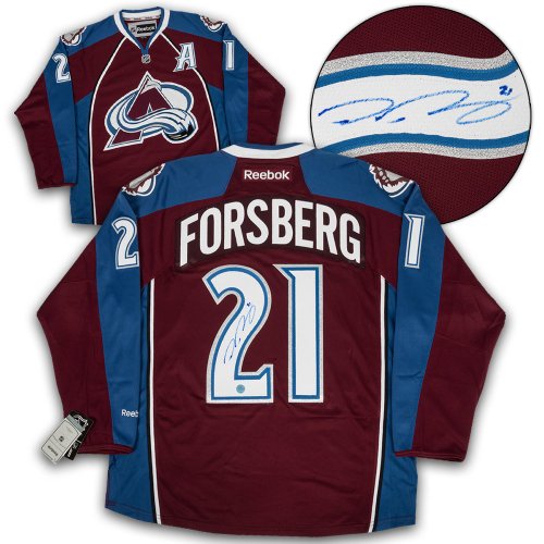 Peter Forsberg Colorado Avalanche Autographed Signed Reebok Premier