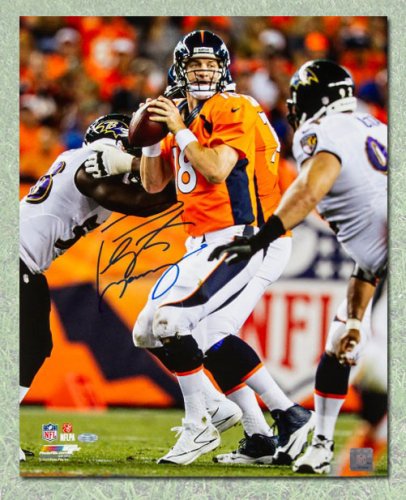 Peyton Manning Denver Broncos Signed Autograph Super Bowl 50 Limited Edition Authentic Duke Football JSA Certified