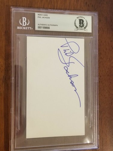 phil jackson autograph
