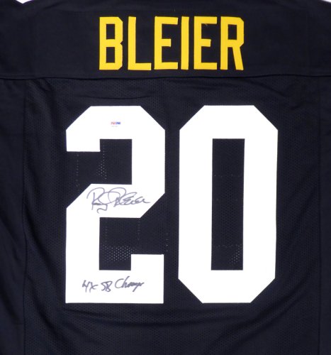 Pittsburgh Steelers Rocky Bleier Autographed Signed Black Jersey ...