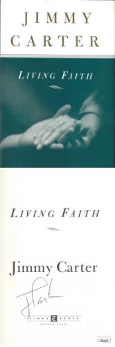 President Jimmy Carter Autographed Signed 1996 Living Faith Hardcover Book- JSA #EE62418