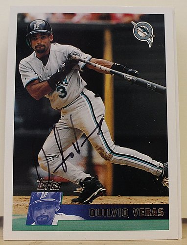 Nigel Wilson Signed 1993 Topps Baseball Card - Florida Marlins