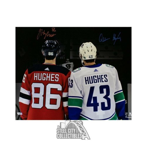 Quinn Hughes Vancouver Canucks Autographed 8 x 10 Michigan Wolverines  Photograph