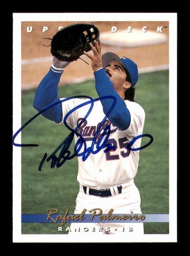 Rafael Palmeiro Signed Texas Rangers #25 Baseball Jersey