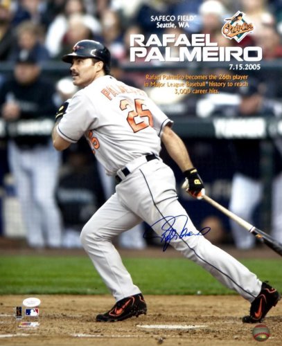 RAFAEL PALMEIRO Signed Baltimore Orioles Custom Jersey (JSA Witness COA)