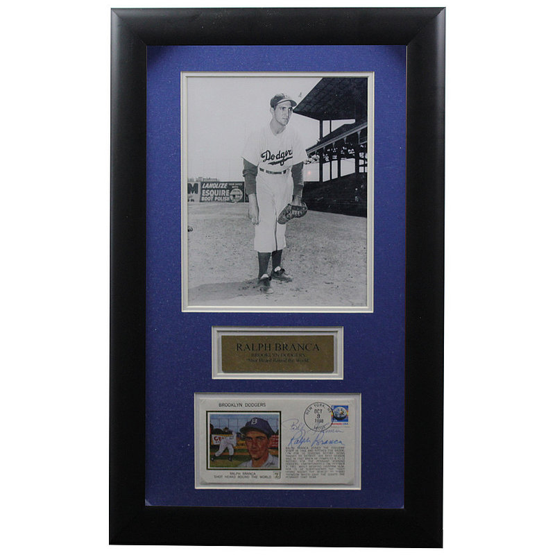 Ralph Branca Autographed Signed Framed First Day Cover - Certified Authentic
