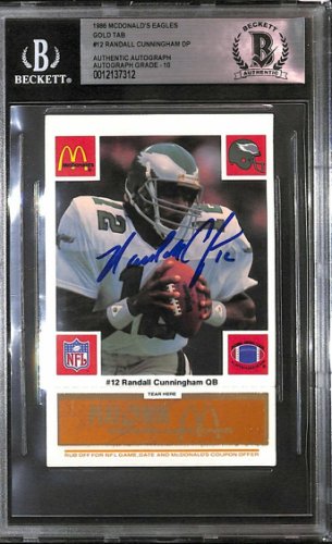 Randall Cunningham Autographed Memorabilia Signed Photo Jersey 