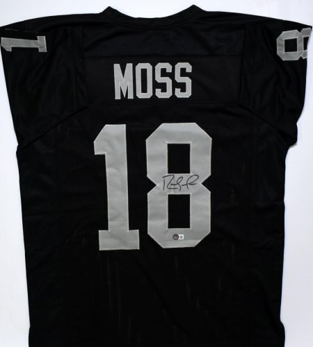 Randy Moss Autographed/Signed Pro Style Black XL Jersey BAS 29995 – Denver  Autographs