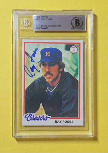 Ray Fosse Signed 1977 Topps Baseball Card - Cleveland Indians