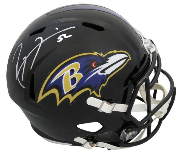 Ray Lewis Autographed Signed Baltimore Ravens Riddell Full Size Speed Replica Helmet