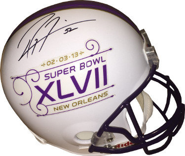 ray lewis autographed football