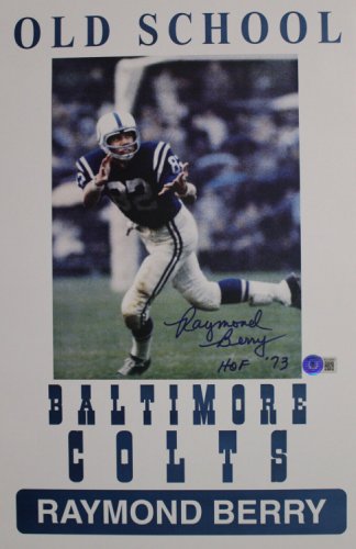 Autographed RAYMOND BERRY HOF 8X10 Baltimore Colts photo - Main Line  Autographs