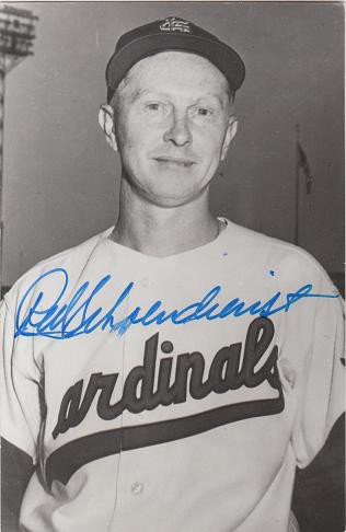 Red Schoendienst St Louis Cardinals Autographed Authentic