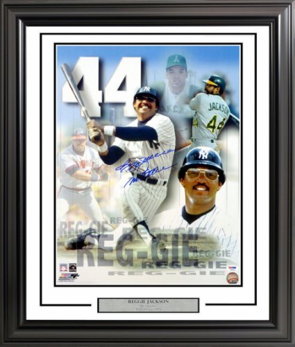 Reggie Jackson Autographed Signed Framed 16X20 Photo New York