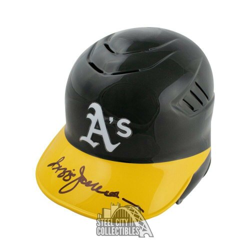 Reggie Jackson Autographed Signed Oakland Athletics Baseball Batting Helmet - JSA COA