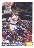 Reggie Williams Denver Nuggets 1993 Upper Deck Autographed Signed Card.  This item comes with a certificate of authenticity from Autograph-Sports.