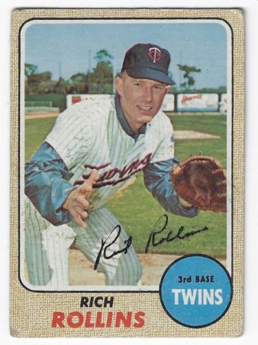 Rich Rollins Autographed 1967 Topps Card #98 Minnesota Twins Blank