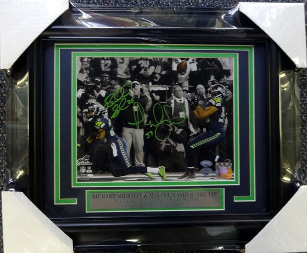 Richard Sherman Autographed Memorabilia  Signed Photo, Jersey,  Collectibles & Merchandise