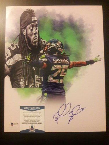 Richard sherman signed jersey clearance