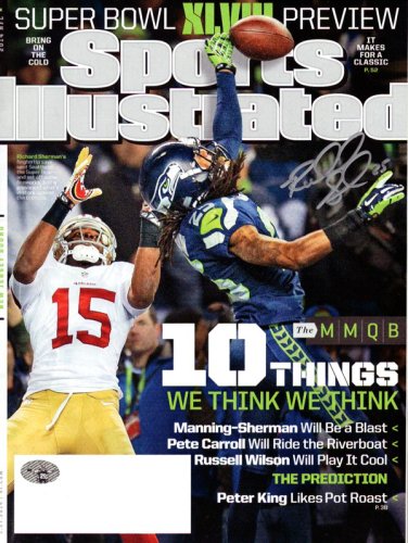 Richard Sherman Autographed Signed Sports Illustrated Magazine Seattle Seahawks The Tip Rs Holo #93797