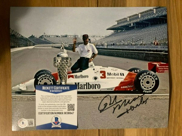 Rick Mears Signed Indy 500 Indianapolis 8 X 10 Photo 