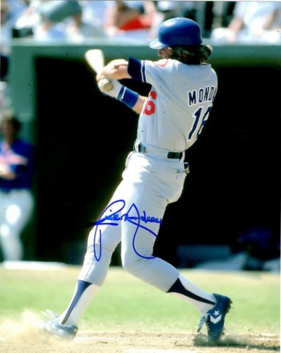 RICK MONDAY LOS ANGELES DODGERS 81 WS CHAMPS ACTION SIGNED 8x10