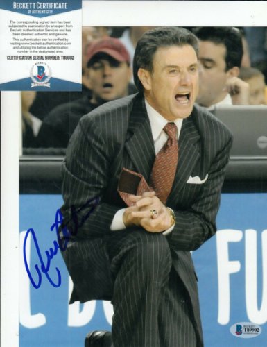 rick pitino signed basketball