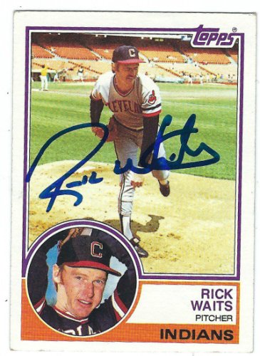 Rick Waits Cleveland Indians 1980 Topps Autographed Card. This item comes  with a certificate of authenticity from Autograph-Sports. Autographed