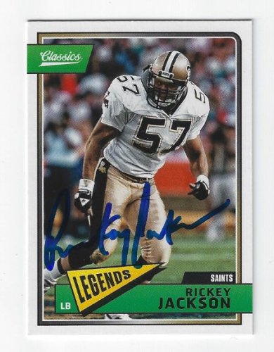 Autographed RICKEY JACKSON 8X10 New Orleans Saints photo