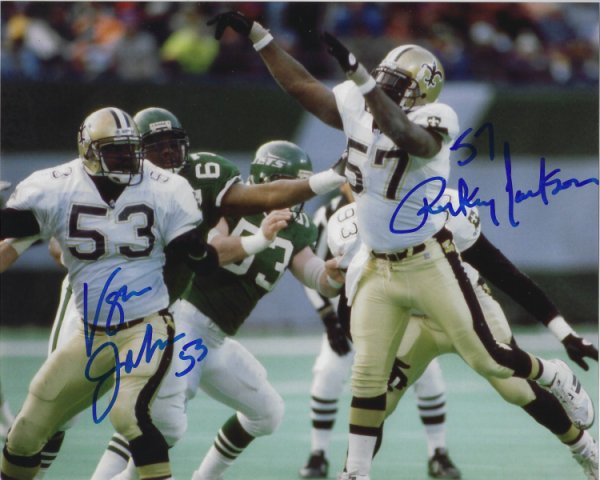 Rickey Jackson Signed New Orleans Saints Jersey Inscribed HOF