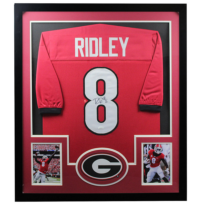 Riley Ridley Autographed Signed Georgia Bulldogs Framed Premium Deluxe Jersey - JSA Authentic