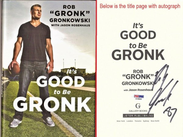 Rob Gronkowski Book Best Seller Nfl Rob Gronkowski Opens