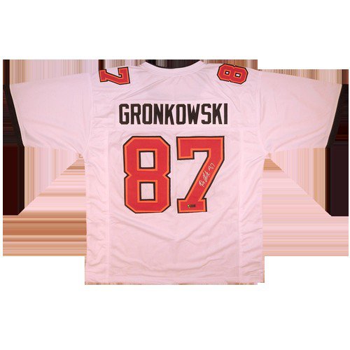 Rob Gronkowski Autographed Tampa Bay (Red #87) Custom Jersey