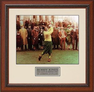 Robert Tyre "Bobby" Jones Jr 1930 British Open Vintage 8x10 Color Photo Custom Framing (PGA Golf)