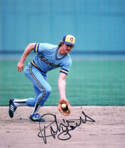 Robin Yount Milwaukee Brewers Signed Autographed Hall Of Fame Poster Print  Jsa