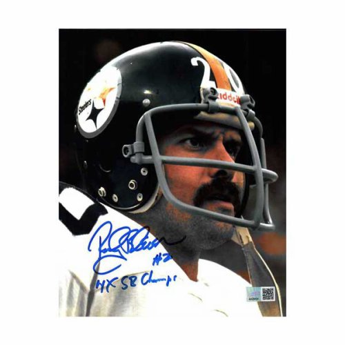 The Jersey Source Autographs Rocky Bleier Autographed Black/Yellow #Pro Style Jersey w/ 4X SB Champs-Prova