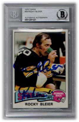 rocky bleier signed jersey