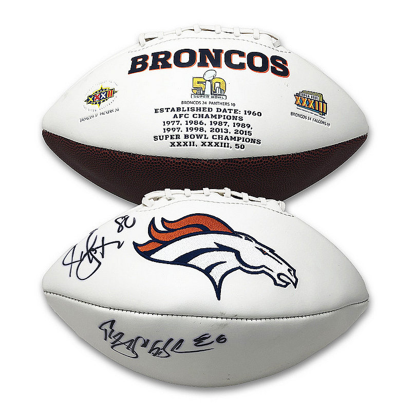 Autographed Footballs, Denver Broncos