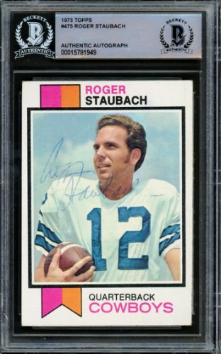 Roger Staubach Autographed/Signed Pro Style White XL Jersey BAS 25915 –  Super Sports Center