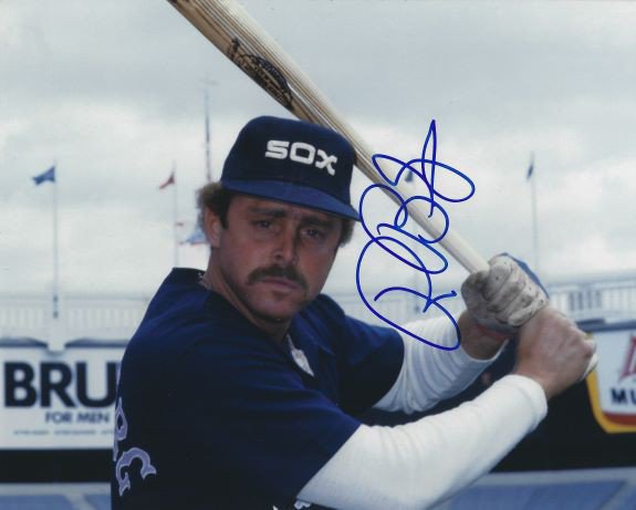 Ron Blomberg autographed baseball card (Chicago White Sox