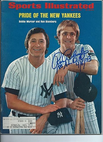Ron Blomberg Autographed Signed New York Yankees Sports Illustrated Magazine - Autographs