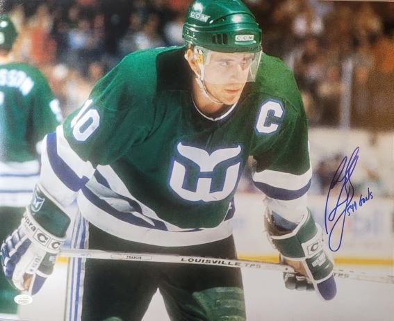 Ron Francis Junior Whalers NHL Hockey Hand Signed Autograph 
