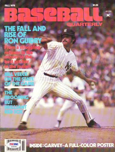 Ron Guidry Autographed Signed Magazine Cover New York Yankees PSA/DNA