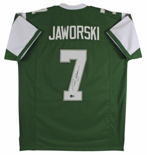 Ron Jaworski Philadelphia Eagles Signed Replica Throwback White Jersey COA