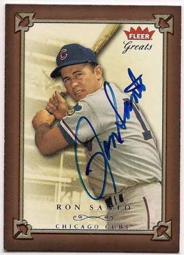 Ron Santo Signed Old Timers Game 8x10 Program (JSA COA) Chicago Cubs vs  Braves
